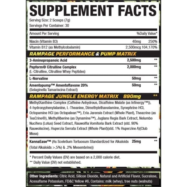 Rhino Rampage Nutrition