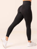 Focus Scrunch Seamless Leggings - Black Marl - M