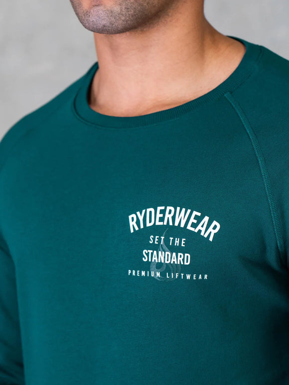 Legacy Crewneck - Emerald - M